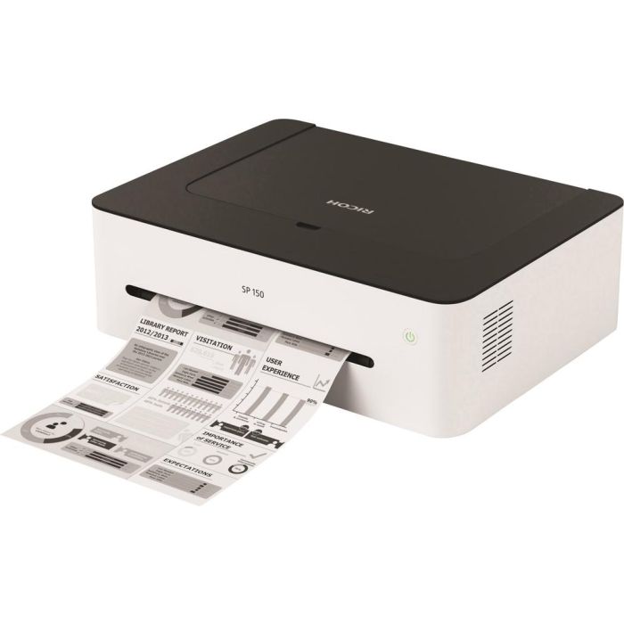 Wifi Ricoh SP 150W 1200x600DPI USB 2.0 50/60 Hz Color blanco GDI Impresora láser LAN inalámbrica 