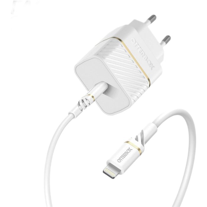 Kit Cargador Sin Cable Carga Rápida + Base de Cargador Type C Fastcharge  20W para iPhone 14 -9 GIFT4ME Blanco