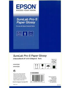 Epson SureLab Papel Inkjet 102 mm x 65 m 248 gsm Lustre Caja con 2 Rollos