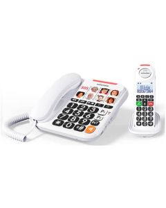 Swissvoice Xtra 3155 telefono duo Combo Base Fotos + Inalámbrico para personas mayores