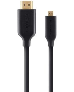 Cable HDMI 1.8m de alta velocidad con conector micro HDMI, ultrafino Belkin Embalaje Abierto