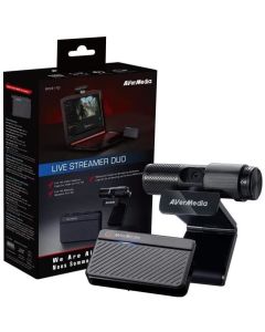 Capturadora + Webcam Avermedia Live Streamer DUO BO311D Kit Youtuber GC311+ PW313