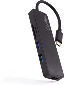 CoolBox miniDock USB-C Lite 2 USB 3.2 Gen 1 (3.1 Gen 1) Type-C - Negro Embalaje Abierto