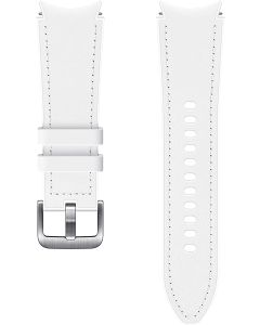 Correa Galaxy Watch 4 y 5 Samsung OFICIAL Piel Hibrida 20mm S/M Blanca **
