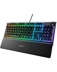teclado SteelSeries Apex 3 RGB gaming mecanico Iluminación 10 zonas Resiste al agua