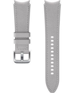Correa Galaxy Watch 4 y 5 Samsung OFICIAL 4 Piel Hibrida 20mm M/L Gris Plata **