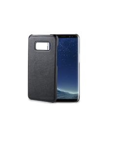 carcasa Samsung Galaxy S8 PLUS cuero negro Celly
